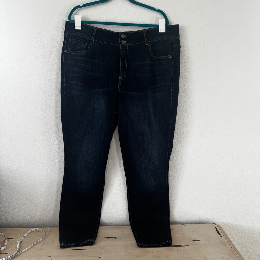 Lane Bryant‎ Skinny High Rise Blue Jeans Women's Size 22